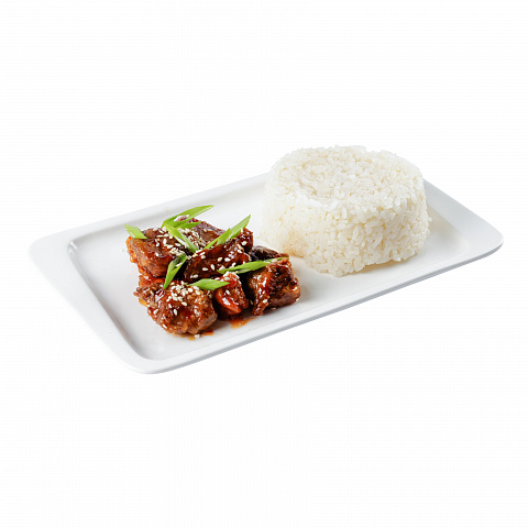 Свинина по тайски с рисом